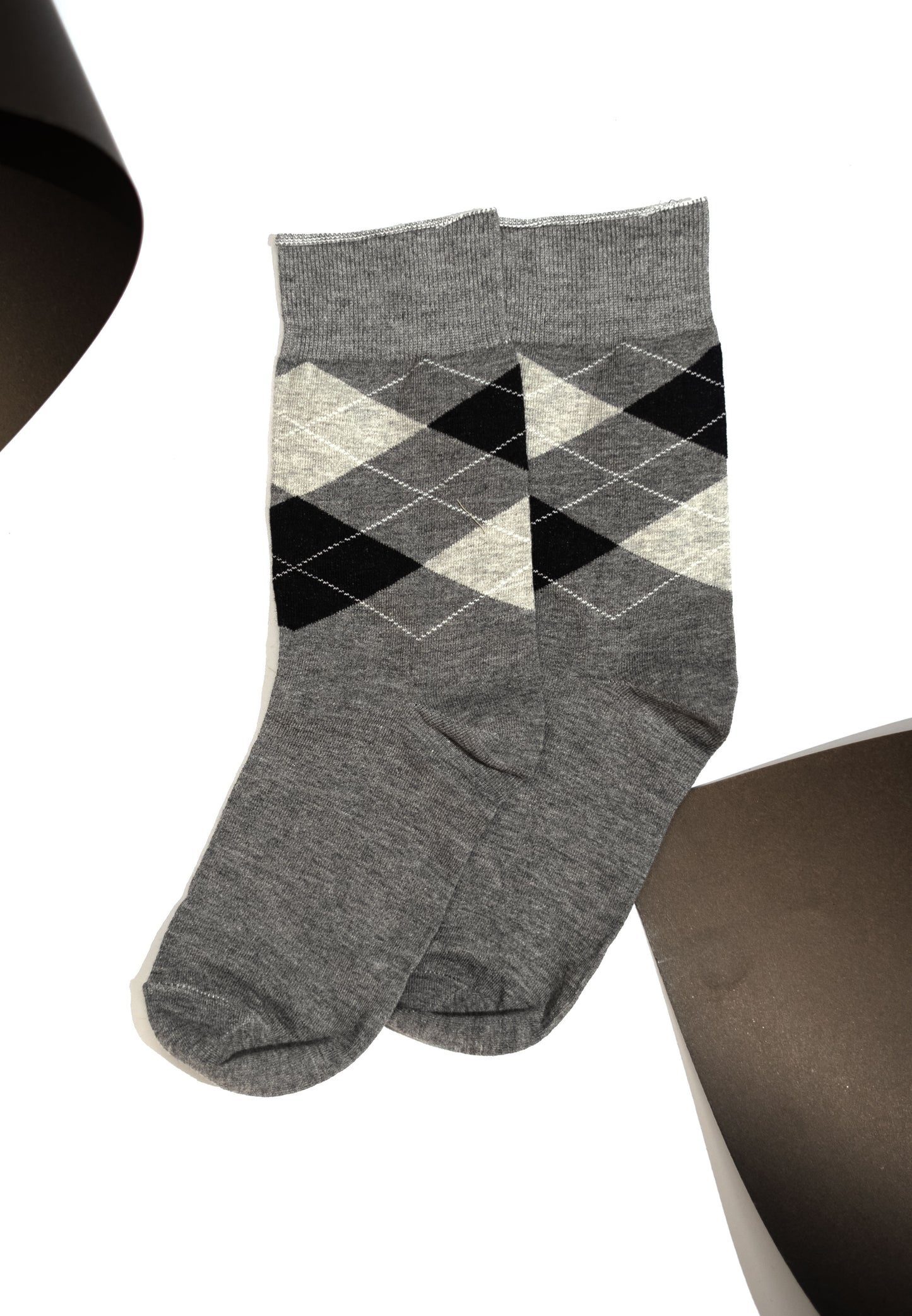 Grey Formal Funky Socks