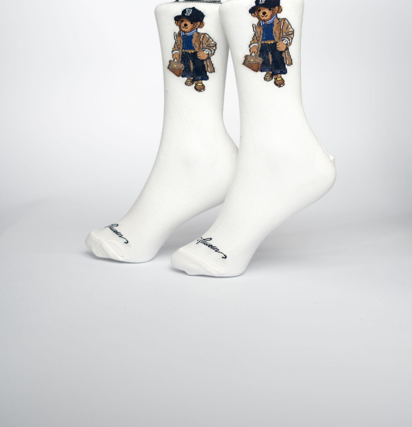 White Borneo Funky Socks