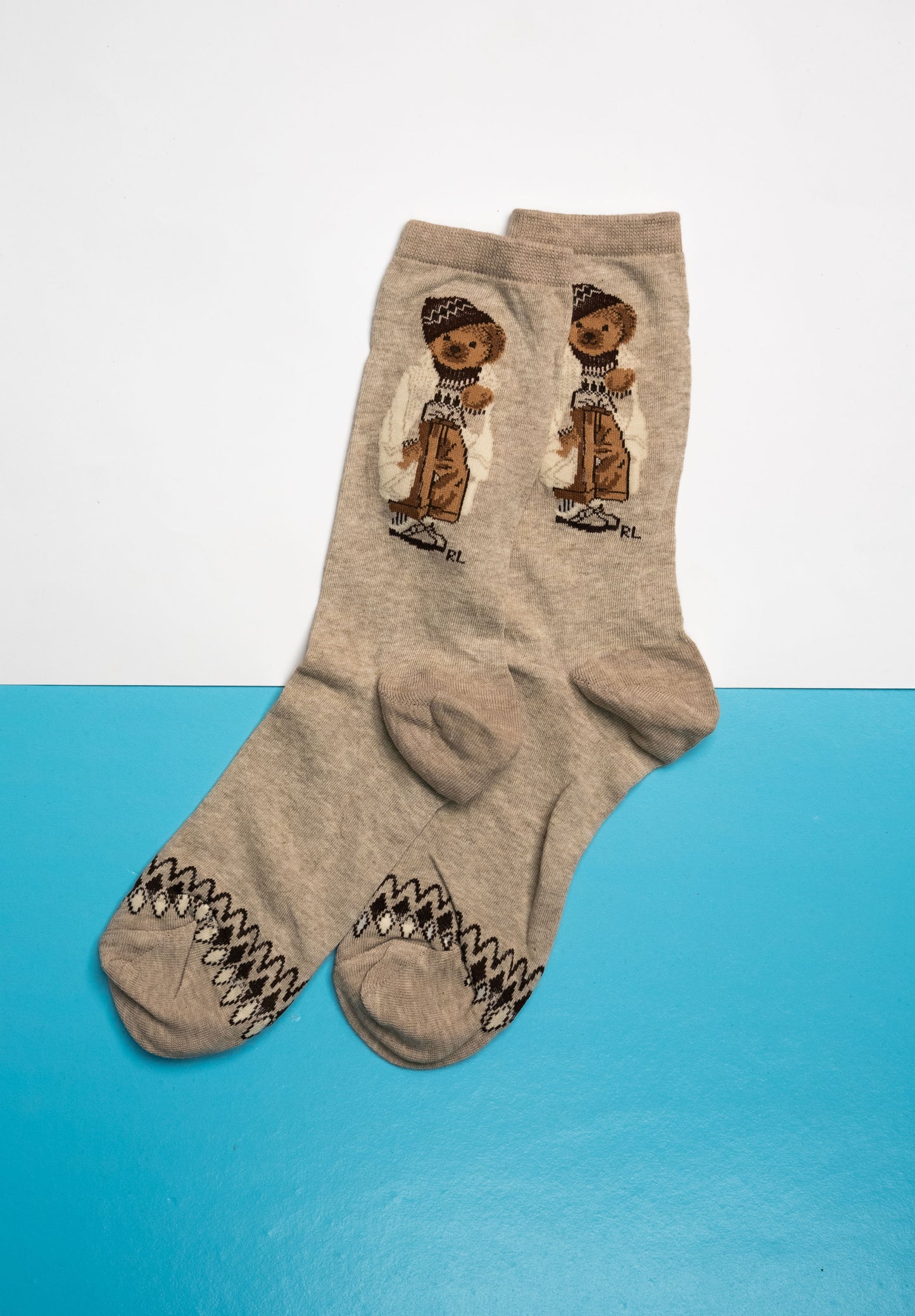 Brown Full Bear Funky Socks