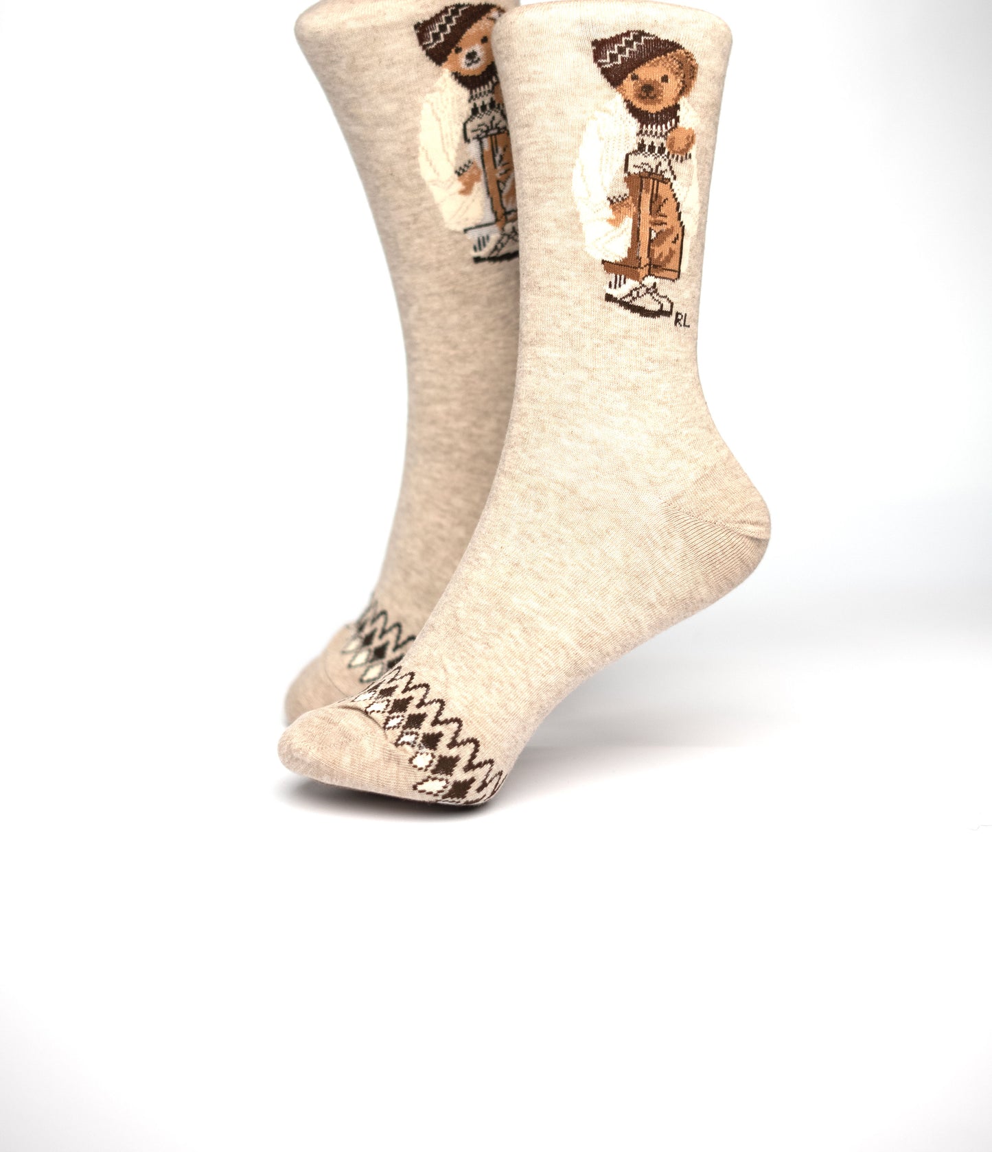 Brown Full Bear Funky Socks