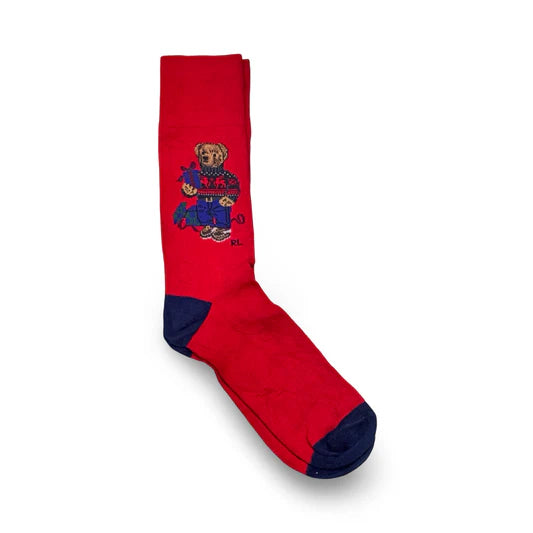 Red Dress Teddy Funky Socks
