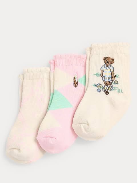 Pack of 3 USPA Kids Funky Socks 113 (1-3 Years)