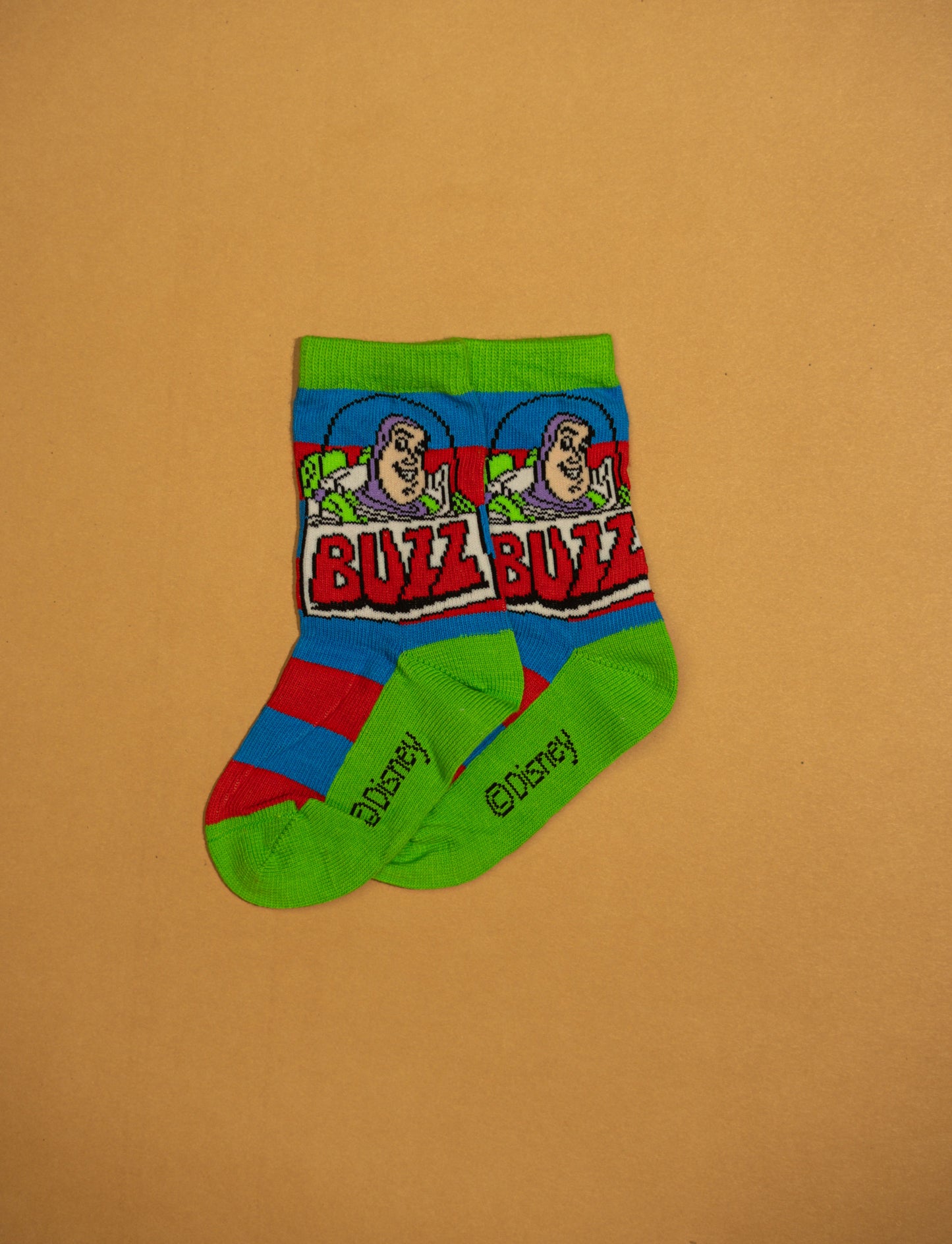 Green BULL  Kids Funky Socks (3-9 Years)