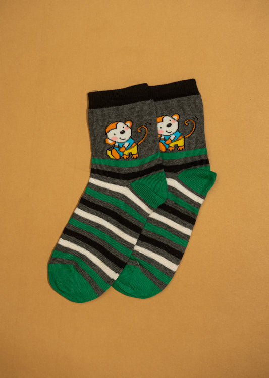 Kitty3  Kids Funky Socks (8-14 Years)