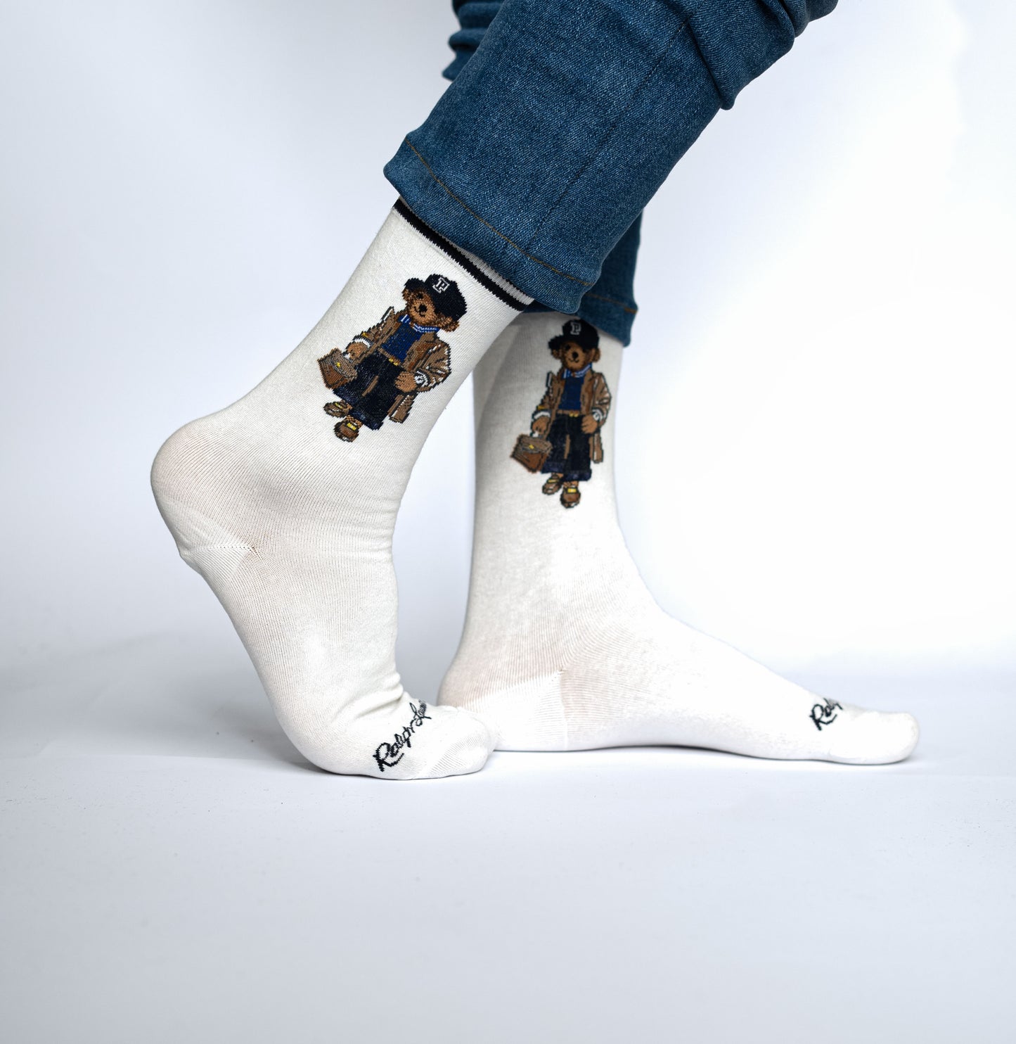 White Borneo Funky Socks