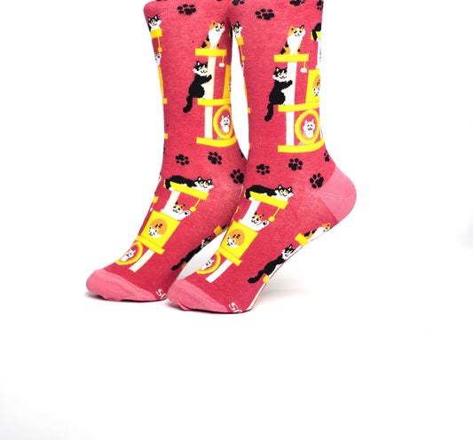 Redish Funky Socks