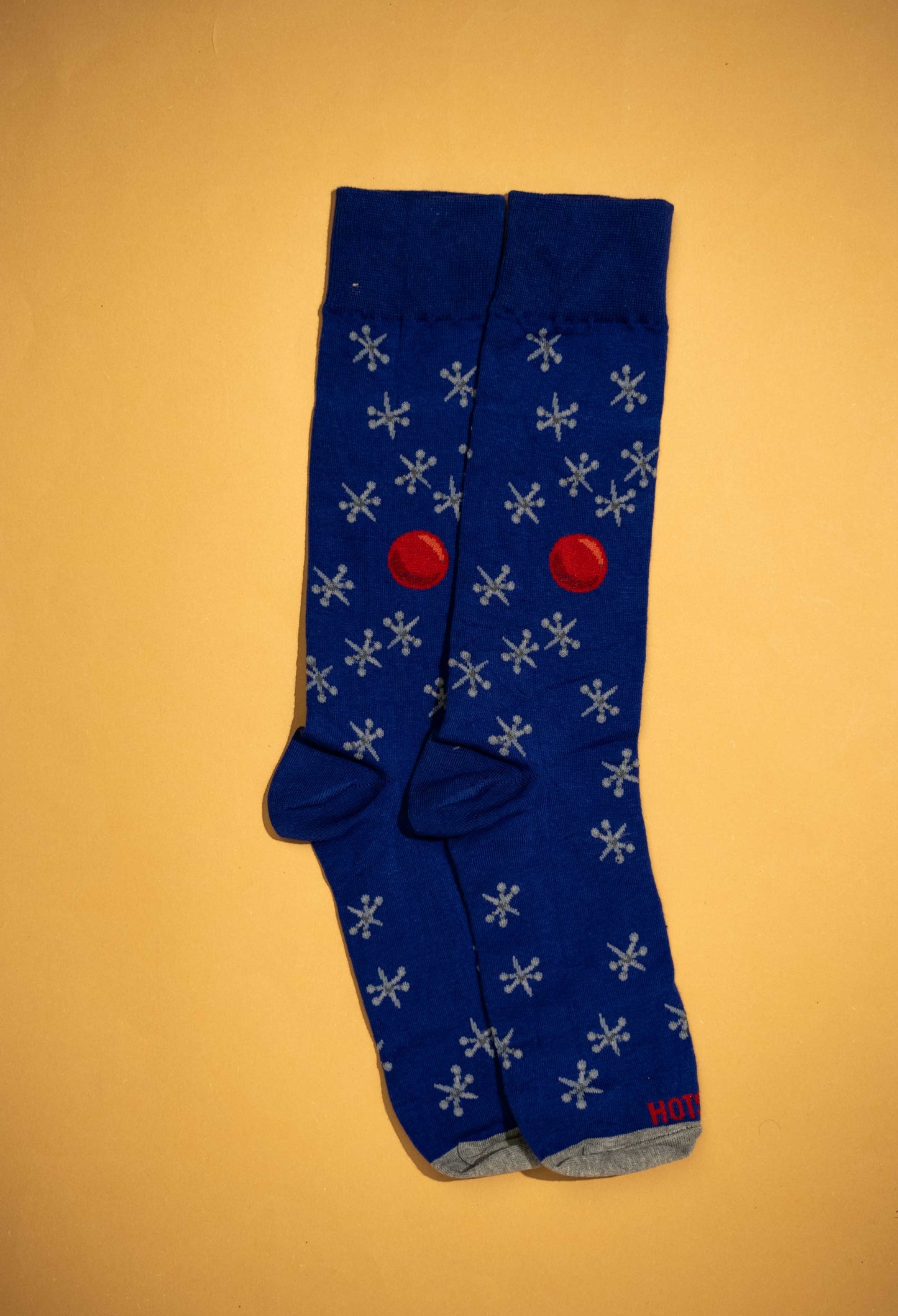 Blue Snow Funky Socks