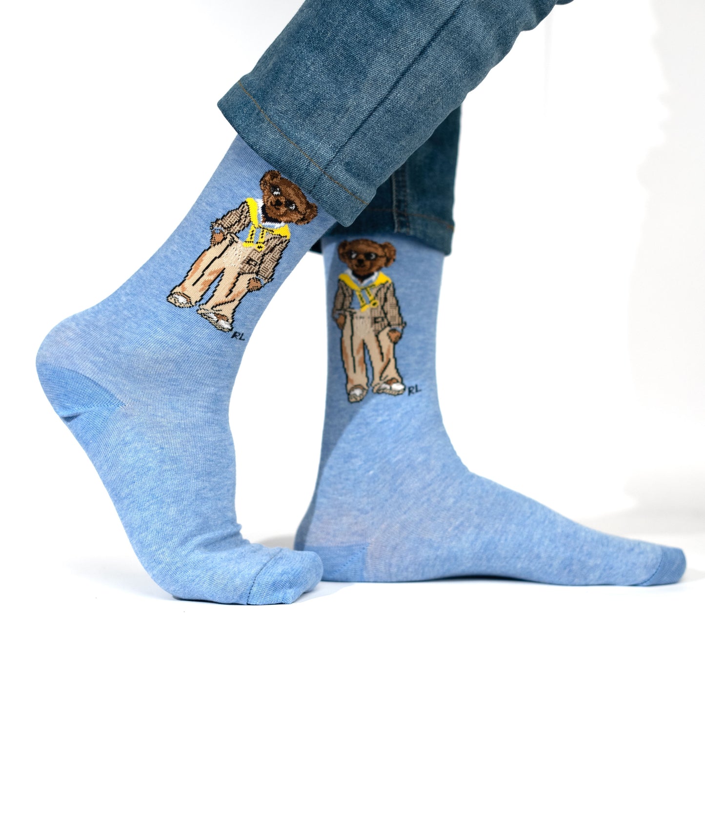 Blue Cool bear Teddy Funky Socks