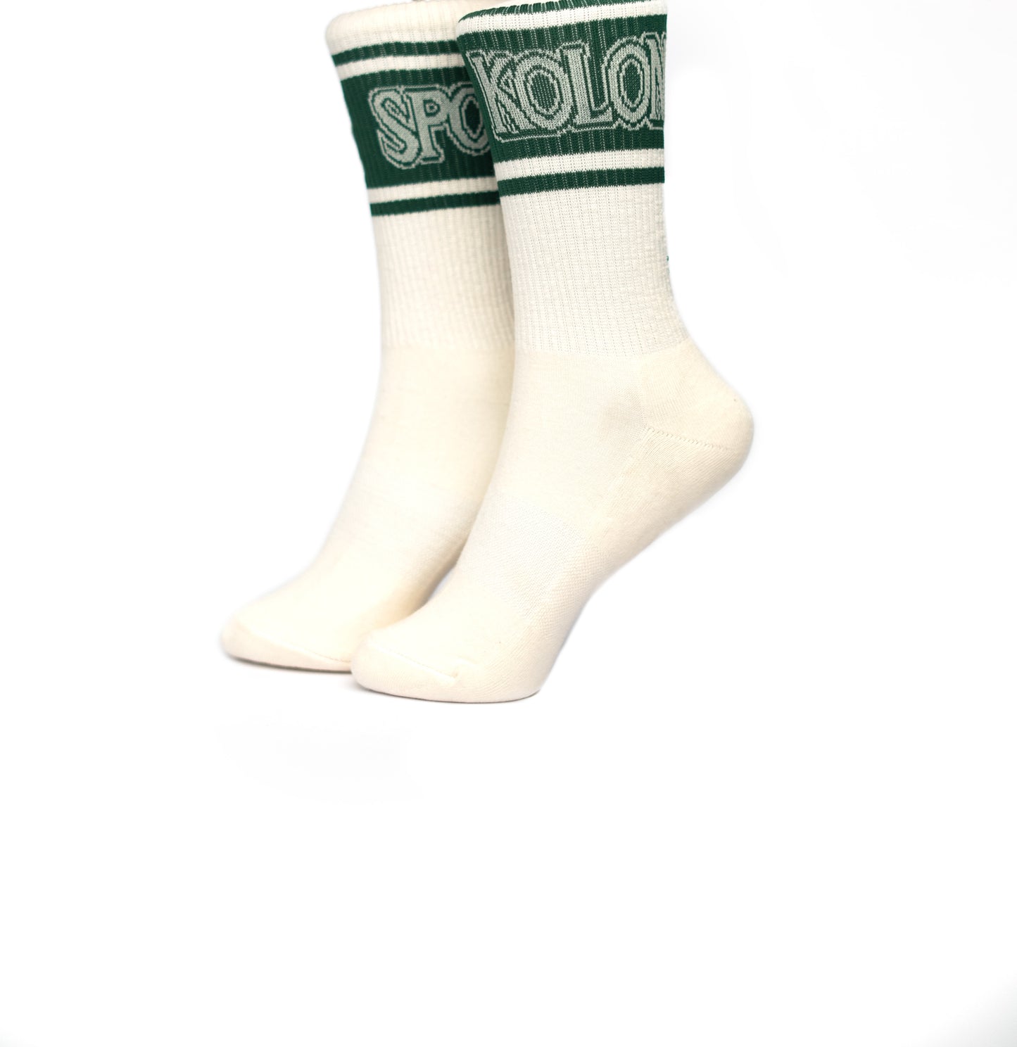 White Kolon Funky Socks