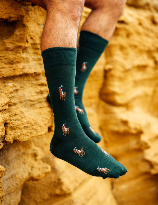 Green Polo Funky Socks