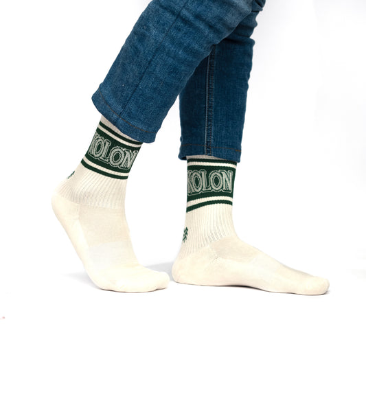 White Kolon Funky Socks