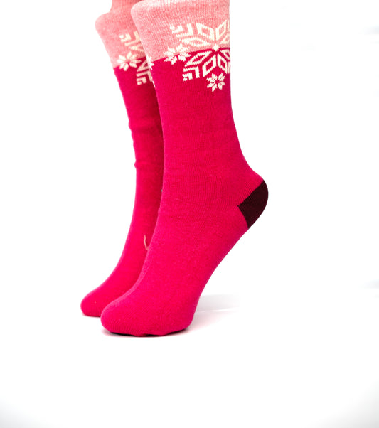 Red Snow Funky Socks