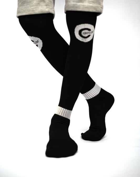 Black Football Socks