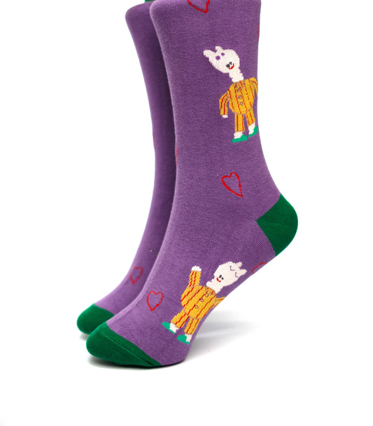 Purple Hang Funky Socks