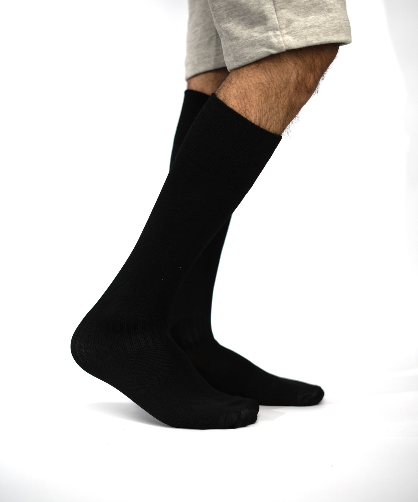 Basic Black Football Socks