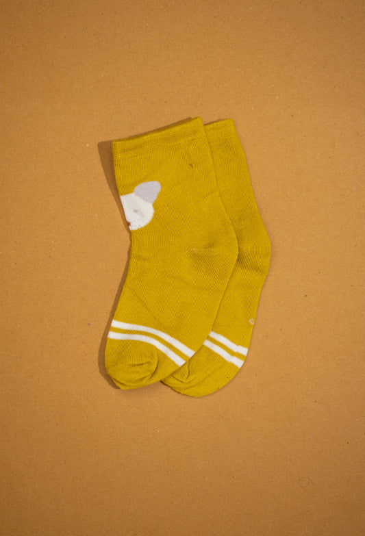 Yellow Emoji Kids Funky Socks (3-5 Years)