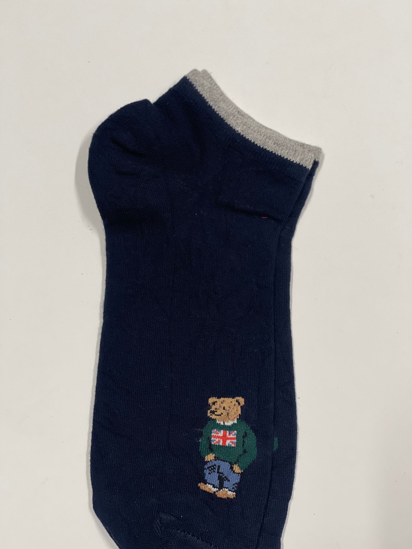 Bear blue ankle Funky Socks