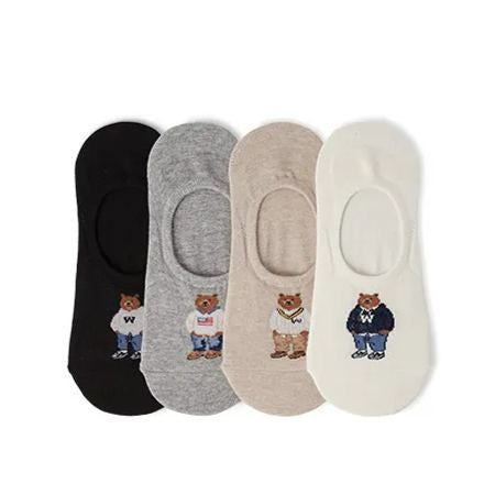 Pack of 4 no look funky socks