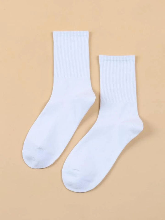 Basic White Full Socks