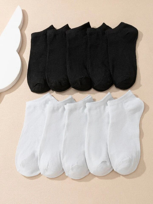 Pack of 10 Basic Ankle Socks