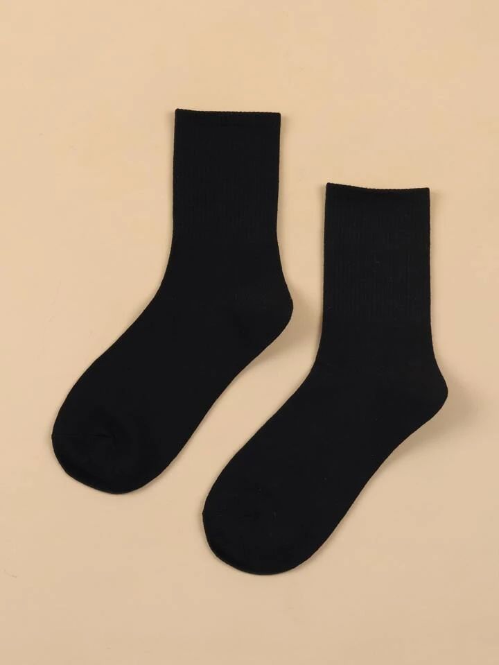 Basic Black Full Socks