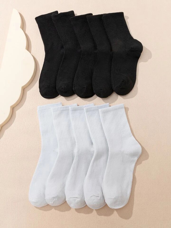 Pack of 10 Basic Full Socks